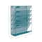 Mind Reader 6 Compartment Vertical Hanging Wall File & Chart Organizer